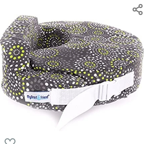 Brest Friend Original Nursing Posture Pillow, Grey & Yellow Fireworks - Picture 3 of 6